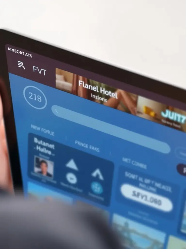 A digital tablet displaying an easy-to-use online booking system for scheduling blood draw appointments with AZ Mobile Stick, emphasizing the convenience of their service.
